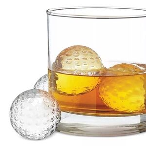 Brookstone 2 Pc Golf Ball Ice Molds NIB